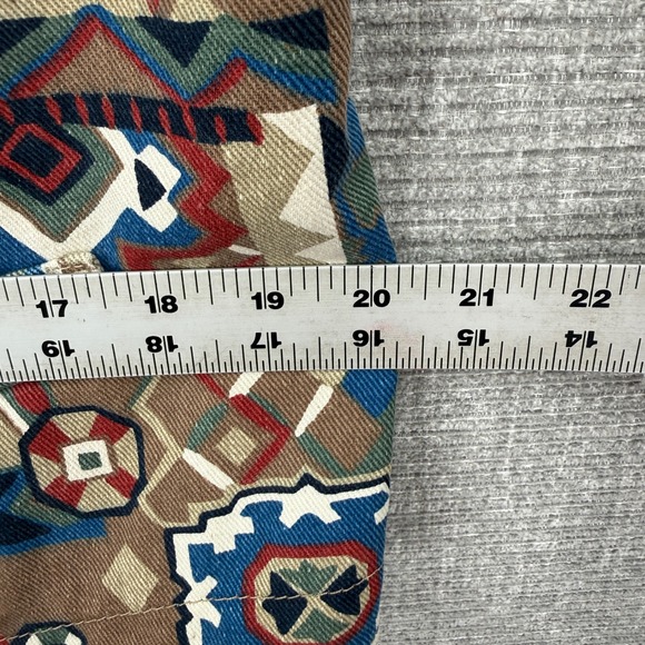 Vintage Gotcha Covered Southwestern Geometric Print Vest Made in USA Large - Picture 6 of 11
